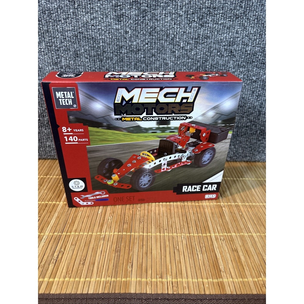 Mech Motors Metal Construction Kit • Race Car.‎ S•T•E•M Engineering-Metal Tech.